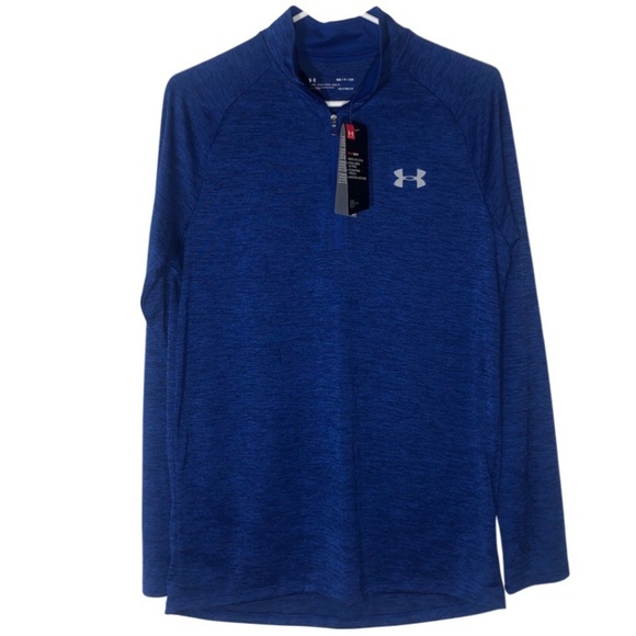 NWT Under Armor Men’s Small Loose Heat Gear 3/4 Zip Long sleeve Pullover - Picture 1 of 9